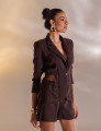 CONJUNTO ALFAIATARIA PERLA MARROM