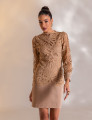 VESTIDO RENDA ESTEFANY BEGE