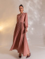VESTIDO LONGO PLISSADO SOPHIE NUDE