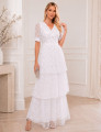 Vestido Tule Paetê Tassia Off White