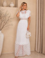 Vestido Renda Poá Nina Off White