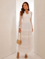 VESTIDO TULE POÁ PETRÍNIA OFF WHITE