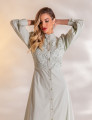 VESTIDO LONGO GUIPIR DOMINIQUE VERDE