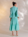 VESTIDO LONGO COM GUIPIR VIVIANE VERDE