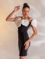 Vestido Flores Dália Preto