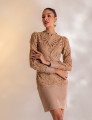 VESTIDO RENDA ESTEFANY BEGE