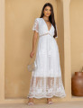 Vestido Bordado Floral Danielle Off