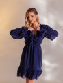 VESTIDO CURTO JULIANA AZUL MARINHO