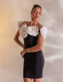 Vestido Flores Dália Preto
