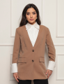 Blazer Desconstruído Camisa Amanda Bege