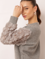 BLUSA BORDADA RACHEL CINZA