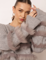 BLUSÃO TRICOT LIZZIE CINZA