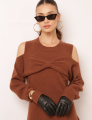VESTIDO TRICOT DOVE MARROM