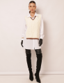 CAMISÃO COM COMPOSÊ MELANIE OFF WHITE