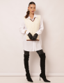CAMISÃO COM COMPOSÊ MELANIE OFF WHITE