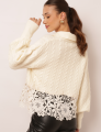 BLUSA TRICOT AMPLA HADASSA OFF WHITE