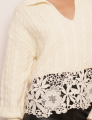 BLUSA TRICOT AMPLA HADASSA OFF WHITE