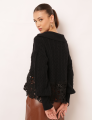 BLUSA TRICOT AMPLA HADASSA PRETO