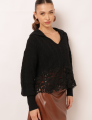 BLUSA TRICOT AMPLA HADASSA PRETO