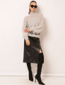 BLUSA TRICOT MEG CINZA