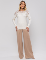BLUSA MODAL COM APLICAÇÃO ANA LIZ CREME