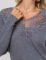 BLUSA AMPLA ANGEL CINZA