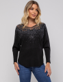 BLUSA AMPLA ANGEL PRETA