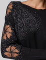 BLUSA APLIQUE BORBOLETA LUCY PRETA