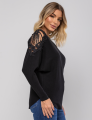 BLUSA MANGA MORCEGO PAULA PRETA