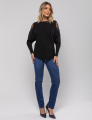 BLUSA MANGA MORCEGO PAULA PRETA