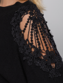 BLUSA MANGA MORCEGO PAULA PRETA