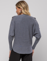 BLUSA AMPLA LUA CINZA