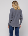 BLUSA MODA APLIQUE LILIAM CINZA