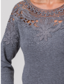 BLUSA MODAL ROSE CINZA