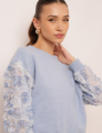 BLUSA TRICOT ANALU AZUL