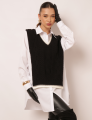 CAMISÃO COM COMPOSÊ MELANIE PRETO