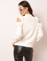 BLUSA TRICOT ABERTURA NICOLE OFF WHITE