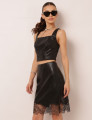 CONJUNTO COURO  PU TALITA PRETO
