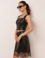 CONJUNTO COURO  PU TALITA PRETO