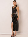 CONJUNTO COURO PU SAVANA PRETO