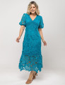 VESTIDO MIDI GUIPIR LORENA PLUS VERDE