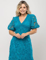 VESTIDO MIDI GUIPIR LORENA PLUS VERDE