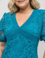 VESTIDO MIDI GUIPIR LORENA PLUS VERDE