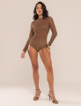 BODY EM RENDA GLAM MARROM
