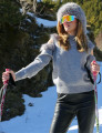 BLUSA TRICOT ABERTURA NICOLE CINZA