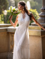 Vestido Longo Bordado Mariana  Off White
