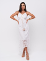 Vestido Renda Longo Leah Off White