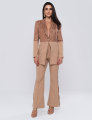 Conjunto Alfaiataria Paetê Melissa Bege
