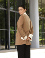 Blazer Desconstruído Camisa Amanda Bege