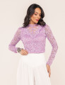 BLUSA EM RENDA EMANUELLE LAVANDA